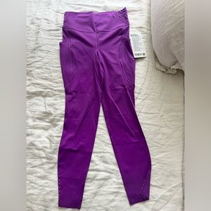 Lululemon Fast and Free Purple Leggings